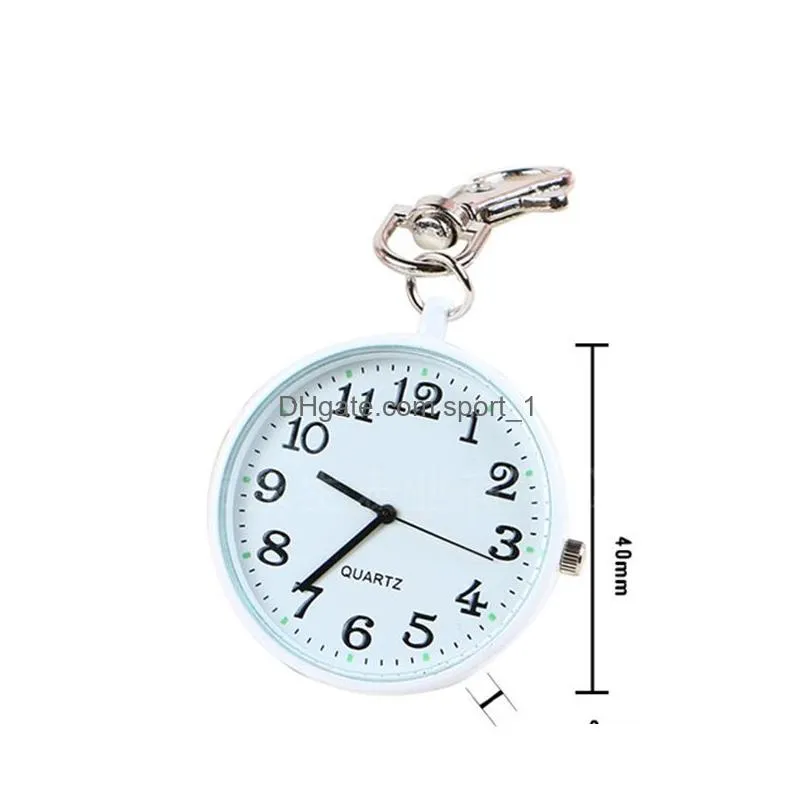 nurse pocket watch keychain waterproof digital quartz watch creative gift key chain keyring