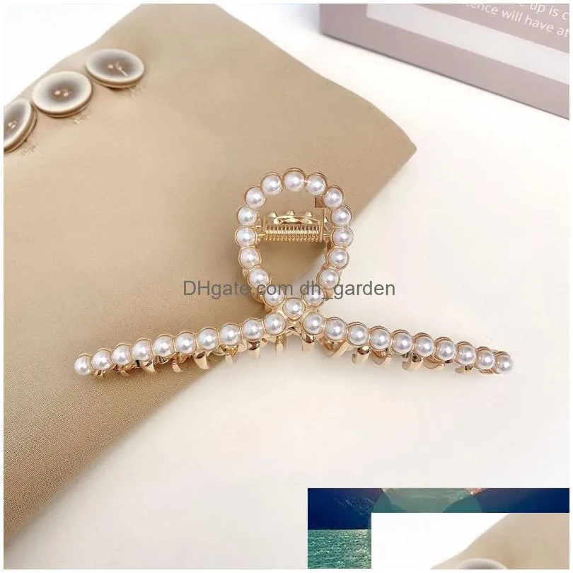 pearl hairpin for women elegant headdress sideclips korean rhinestone barrettes hair clips hair accessories claw clips factory price expert design