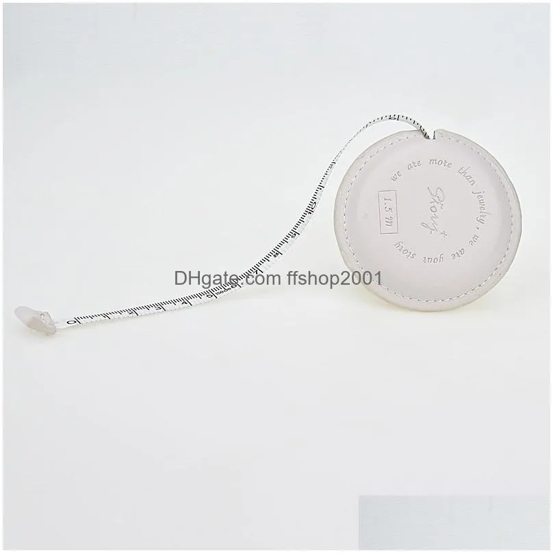 leather round tape measure candy colored clothes measure ruler customized logo