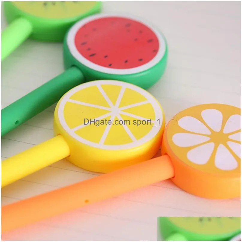 creative fruit ballpoint pen lemon gel pen 0.5mm cartoon gel pens office and school supplies