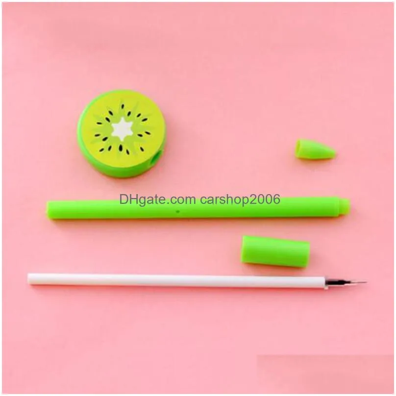 fruit vegetable shape ballpoint pens creative gel cartoon ballpoints pen 4 styles