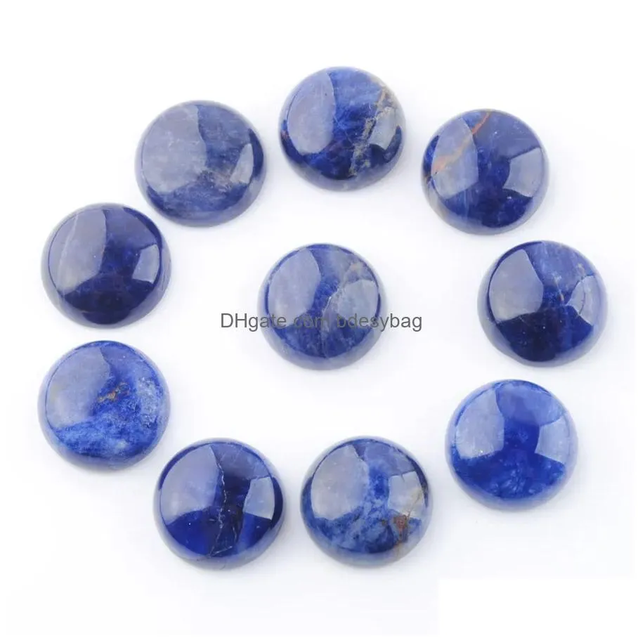 natural gemstones stone round cabochon cab no drill hole 14x5mm for jewelry making earrings bracelets necklace accessories bu330