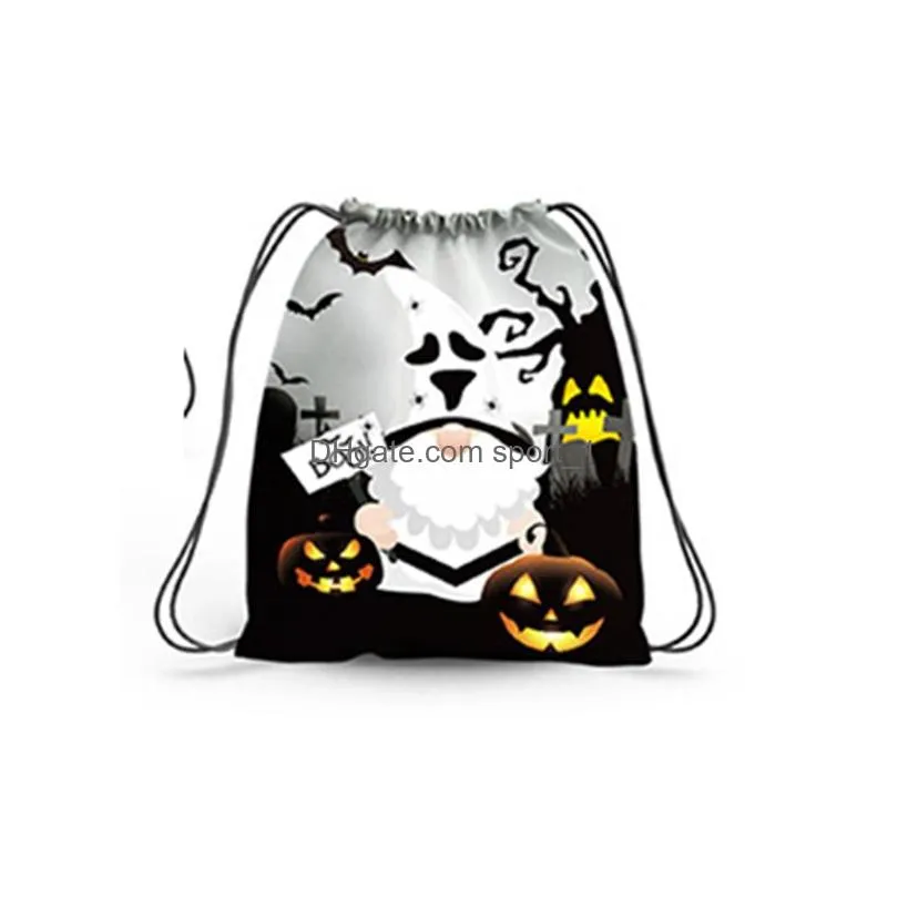 halloween candy storage bag children decoration candys backpack cartoon printed bouquet pocket creative gift