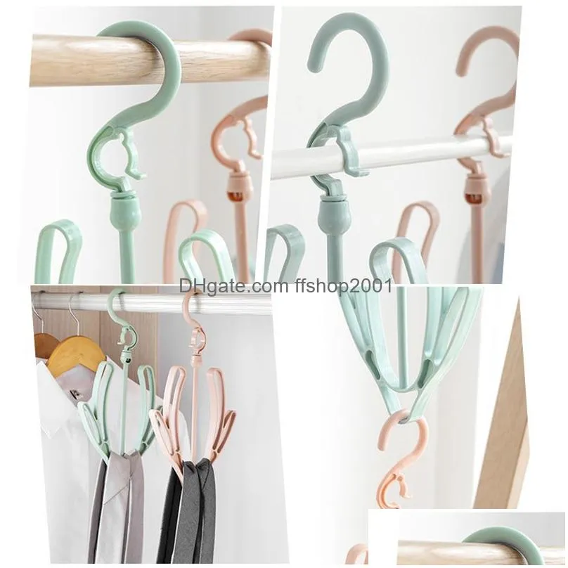 plastic shoe racks underwear drying rack plain rotation hook hanger small hooks up for outdoor random color