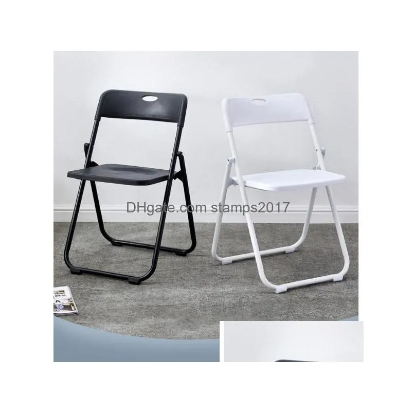 folding chair multicolor patio benches household plastic dining chairs outdoor portable activities meeting training staff back computer seating