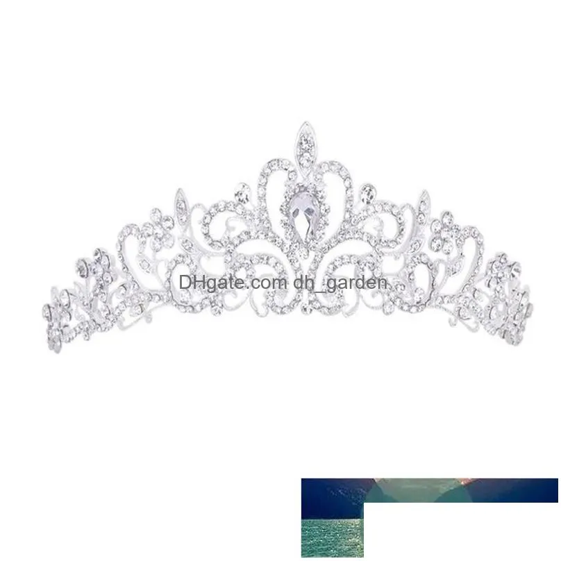 women girls elegant wedding bride crown headwear rhinestone tiaras cute gift factory price expert design quality latest style original