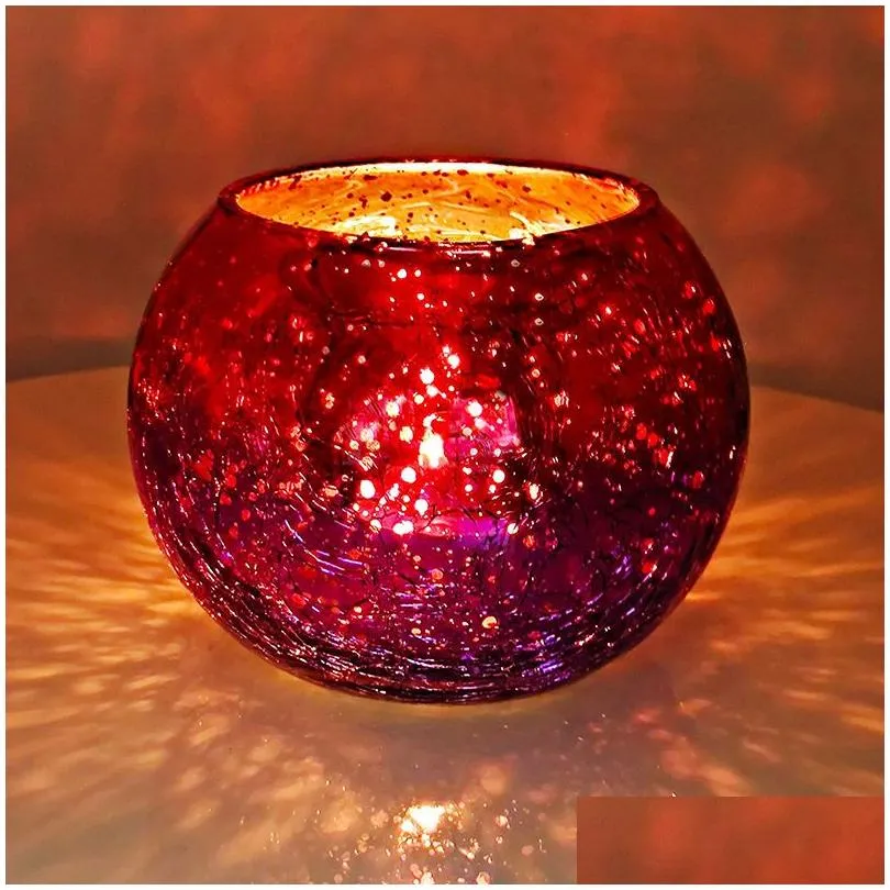 gradual candle holders colored glass candlestick wedding home decoration romantic ornaments