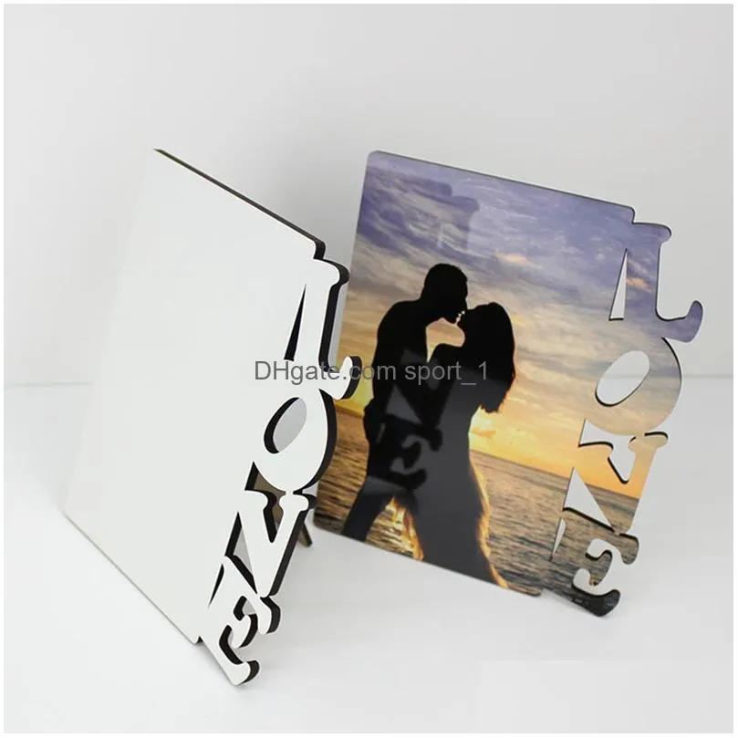 valentines day gift sublimation blank p o frame ornaments diy heat transfer frames desktop decoration