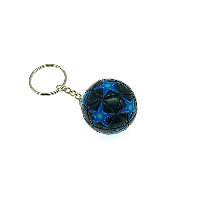 mini football keychain pendant creative fan souvenir gift keyring luggage decoration key chain