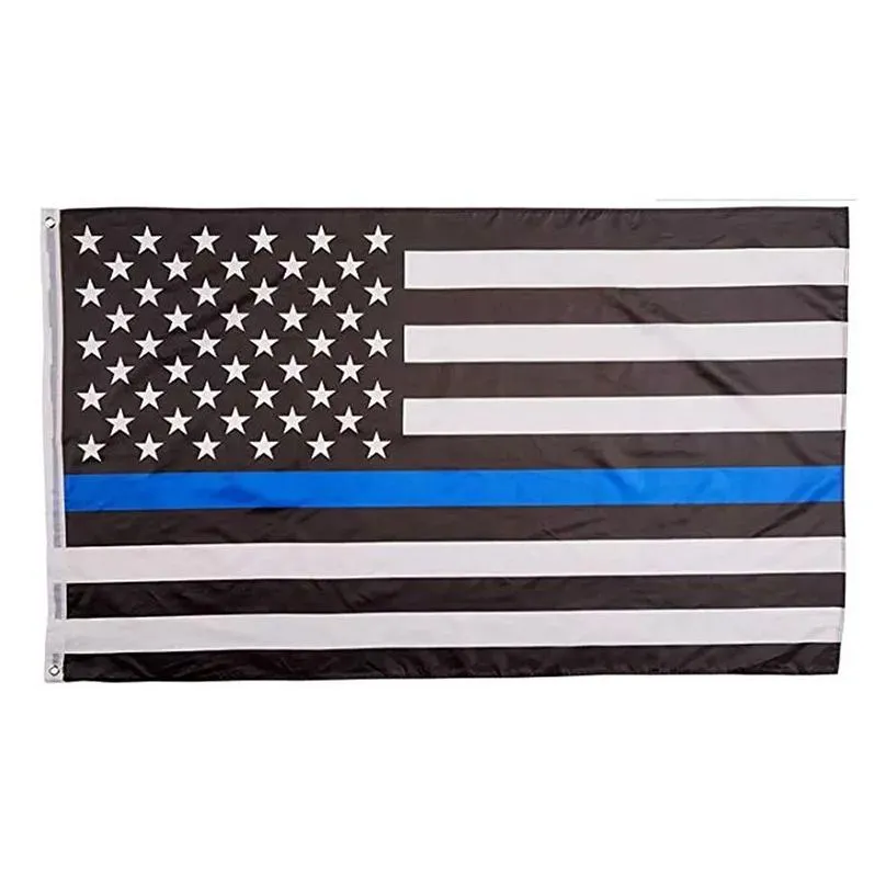 90x150cm american flags blue stripe garden police flag 8 colors united states stars usa us of america