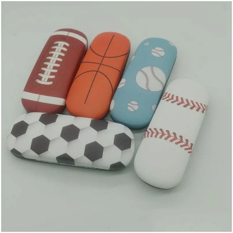 sports glasses case creative basketball football baseball sunglasses case cartoon portable storage box