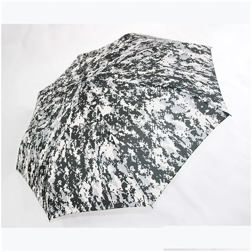 3 colors camouflage folding umbrella portable multifunction automatic high quality outdoor parasol uv protection creative gift