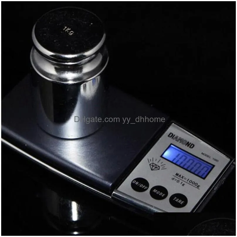 500g/0.1g mini pocket electronic scale portable led precision digital jewelry scales household kitchen tool