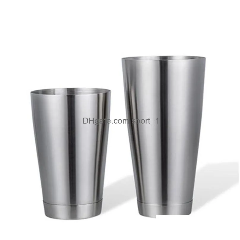 stainless steel cocktail shaker set simple bar tool american boston wine martini drink mixer