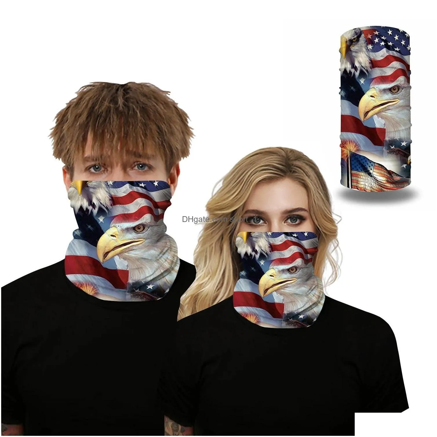  face masks skull magic headscarf riding cycling eagles faces mask america flags headscarves sport headband