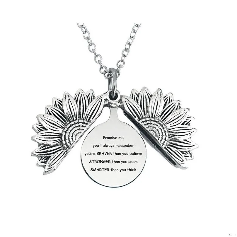 sunflower pendant necklace 2023 graduation necklace school graduation gift