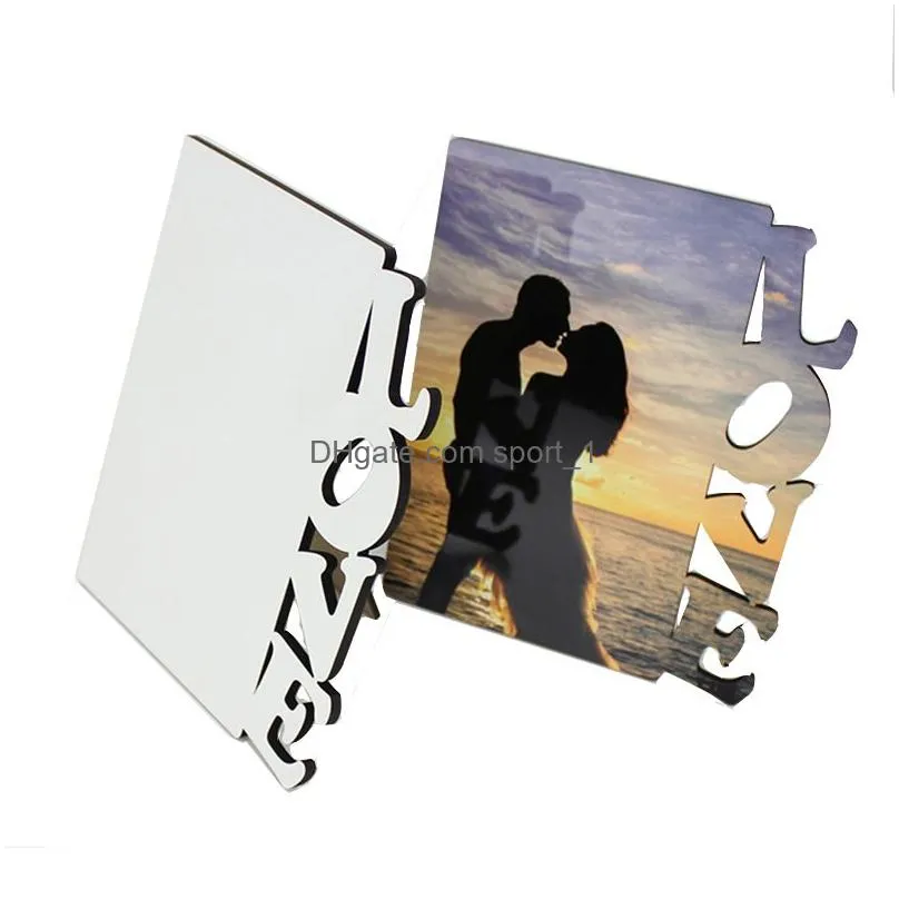 valentines day gift sublimation blank p o frame ornaments diy heat transfer frames desktop decoration