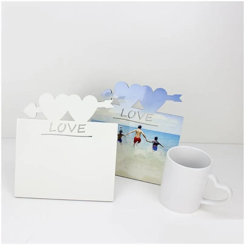 sublimation blank p o frame album ornaments heat transfer wooden frames diy desktop crafts decoration valentines day gift