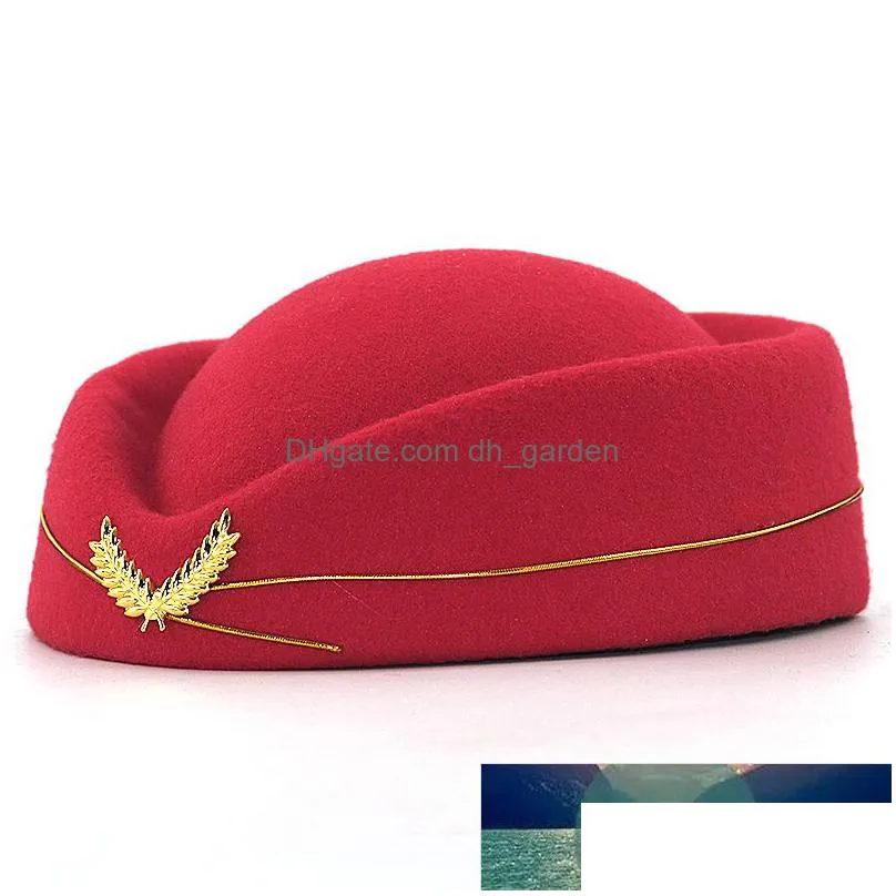 fashion flight attendant wool beret hat performance props berets for women elegant cap for winter all matched factory price expert design quality latest