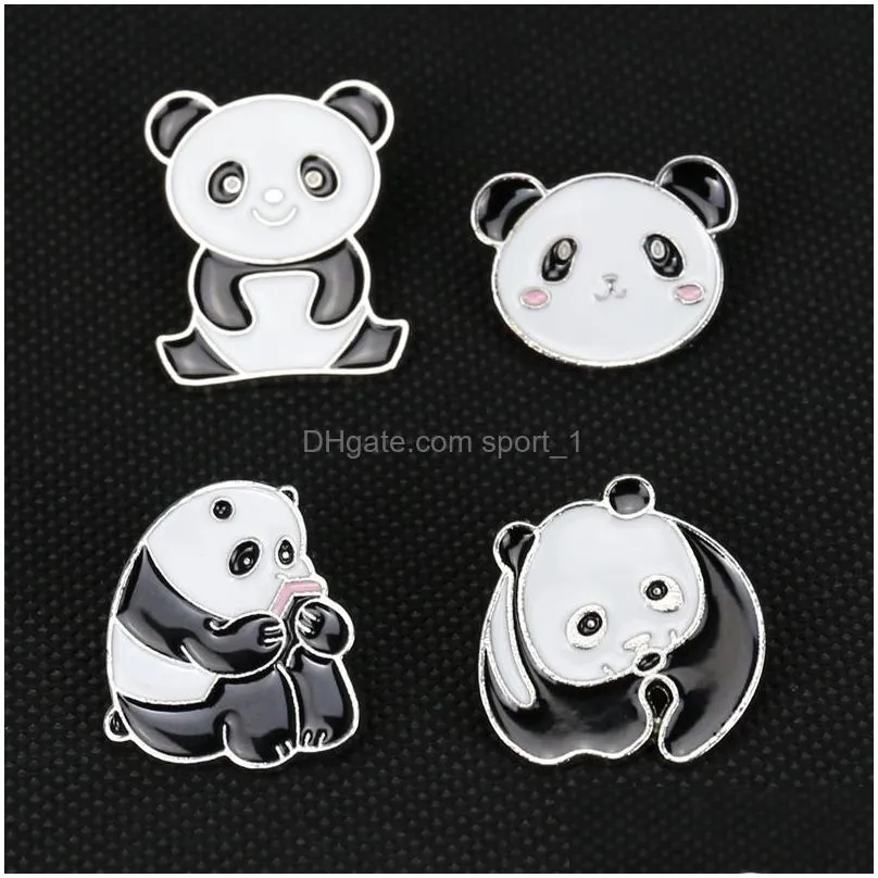 cartoon panda brooch badge cute oil dripping alloy brooch fashion accessories