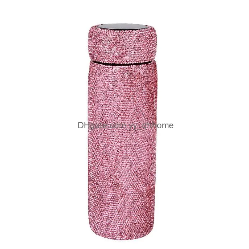 500ml diamond thermos cup portable stainless steel tumblers household water cup creative gift