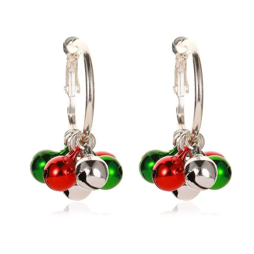 christmas gift tassel earrings party favor cartoon snowflake elk pendant earrings fashion jewelry accessories