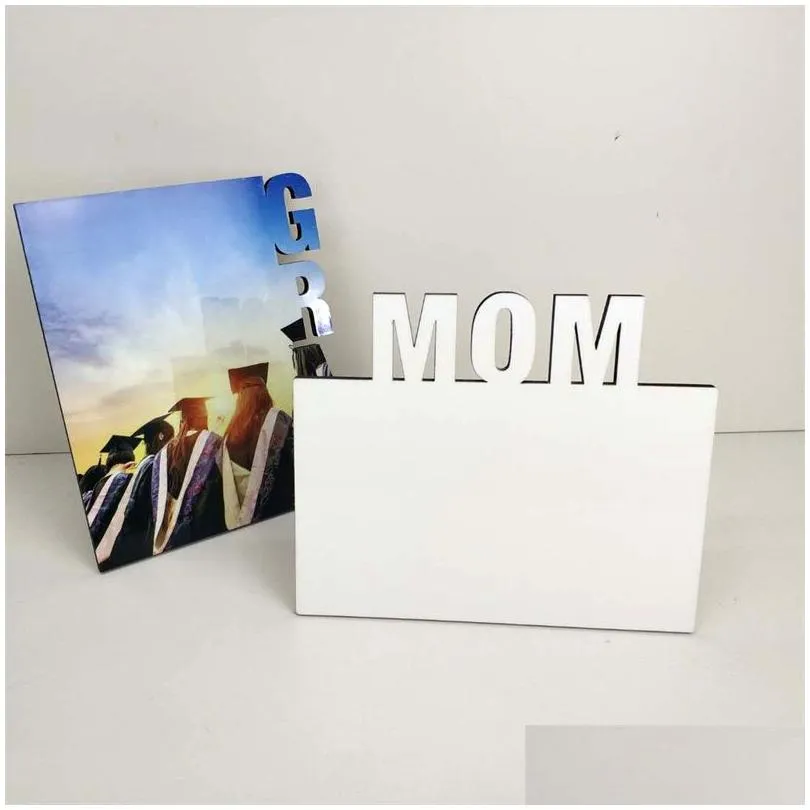 sublimation blank photo frame album ornaments diy heat transfer frames desktop decoration mothers day gift