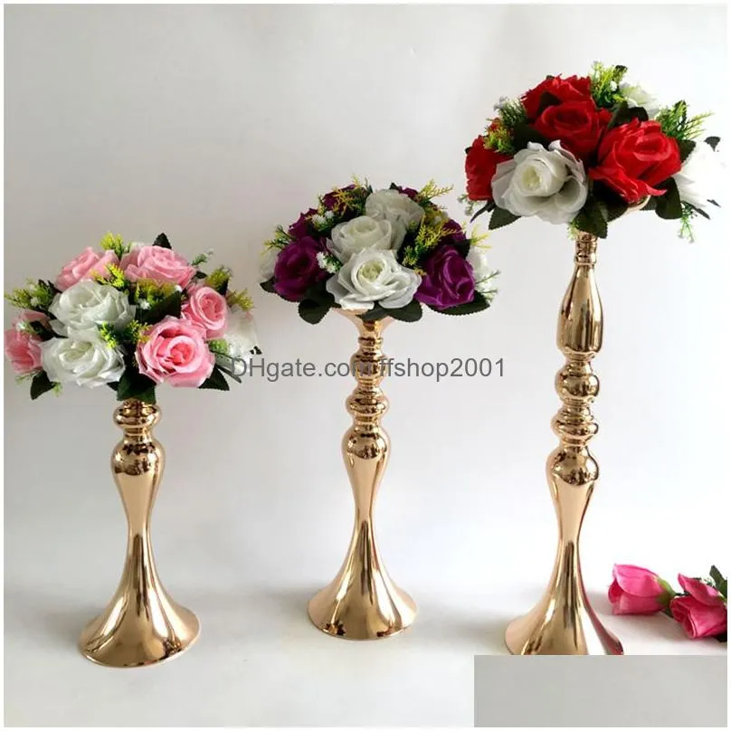 38cm metal candle holders ornament candlestick crafts home wedding arrangement decoration supplies