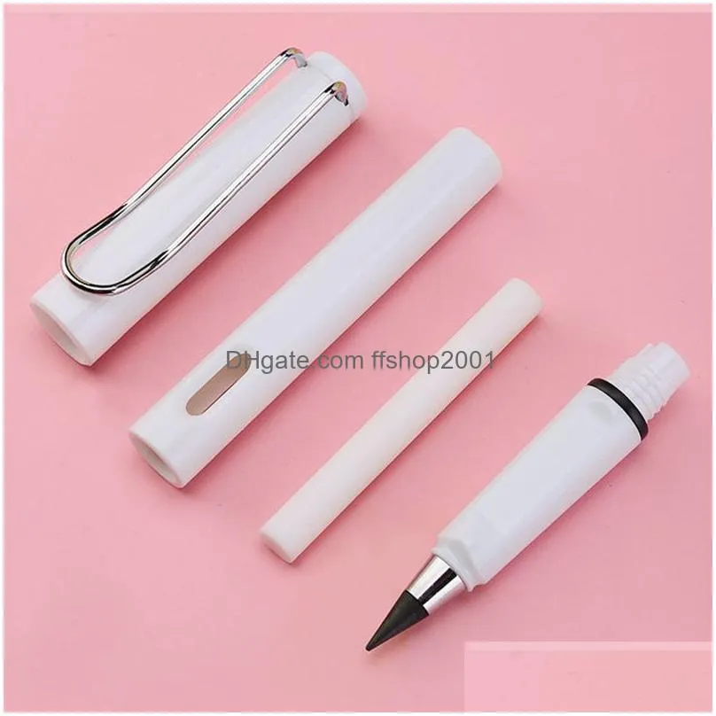 creative writing pencil no ink novelty hb eternal sketch drawing pencil school supplies stationery 14cm
