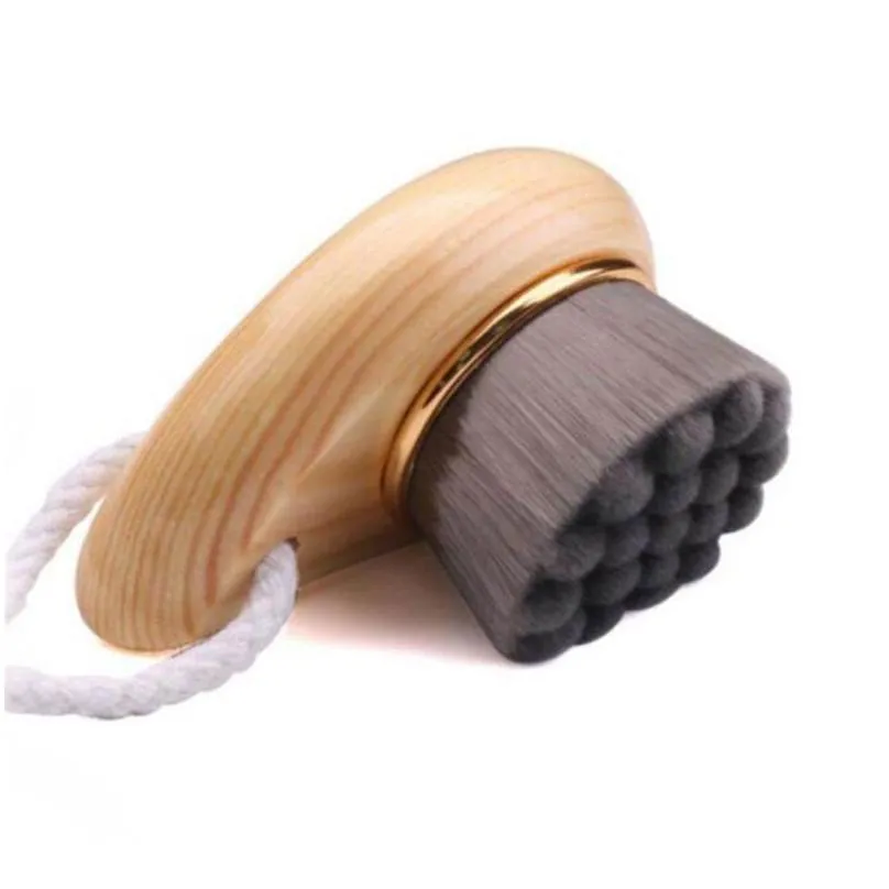 wooden handle face brushes household facial cleaning brush manual care beauty tool 5 styles