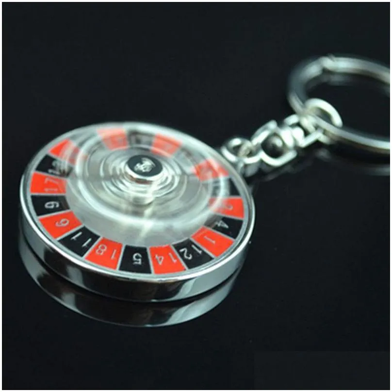 creative compass keychain rotating aircraft pendant metal keychain promotional gift keyring key chain