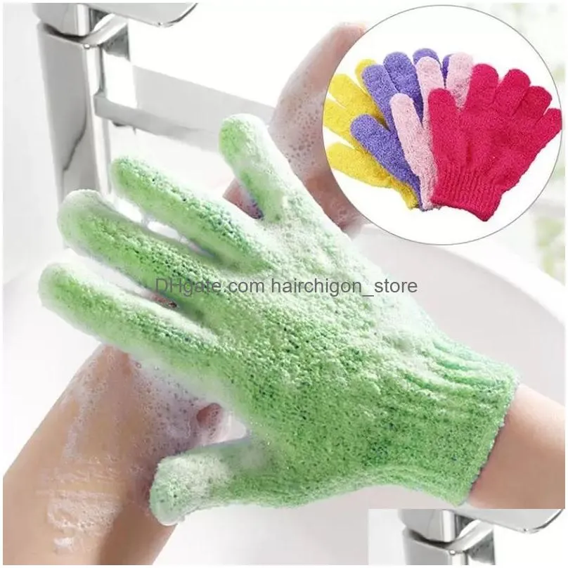 bath for peeling exfoliating mitt glove for shower scrub gloves resistance body massage sponge wash skin moisturizing spa foam