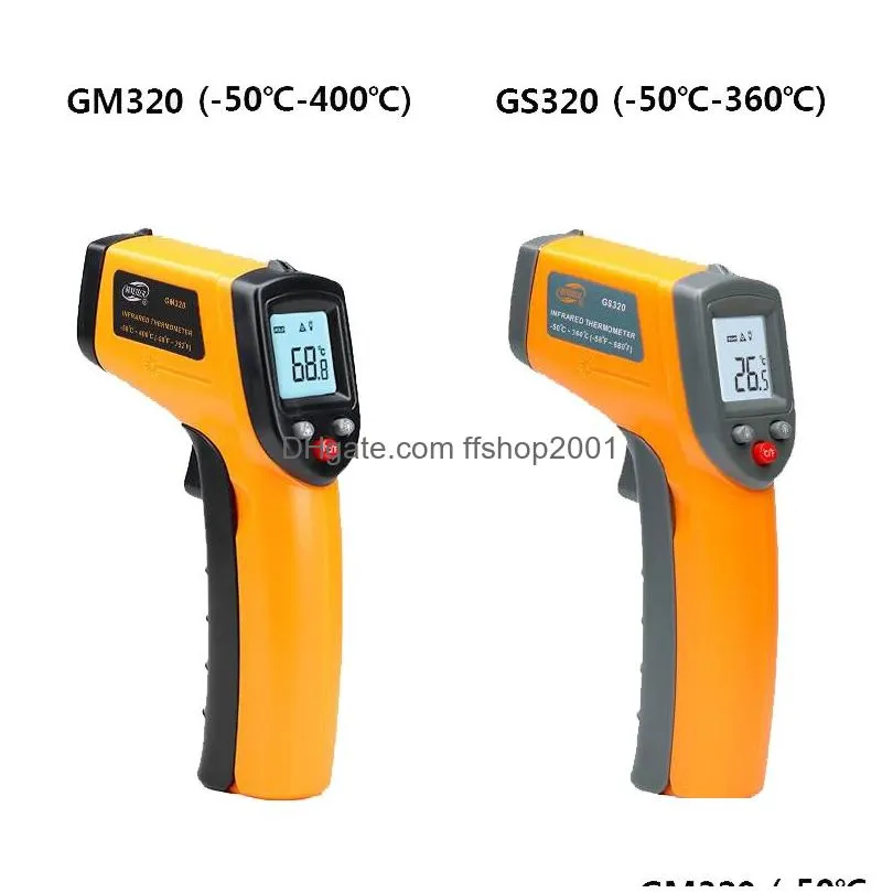 portable electronic temperature instruments digital infrared thermometer 50400°c non contact pyrometer ir laser point gun tester