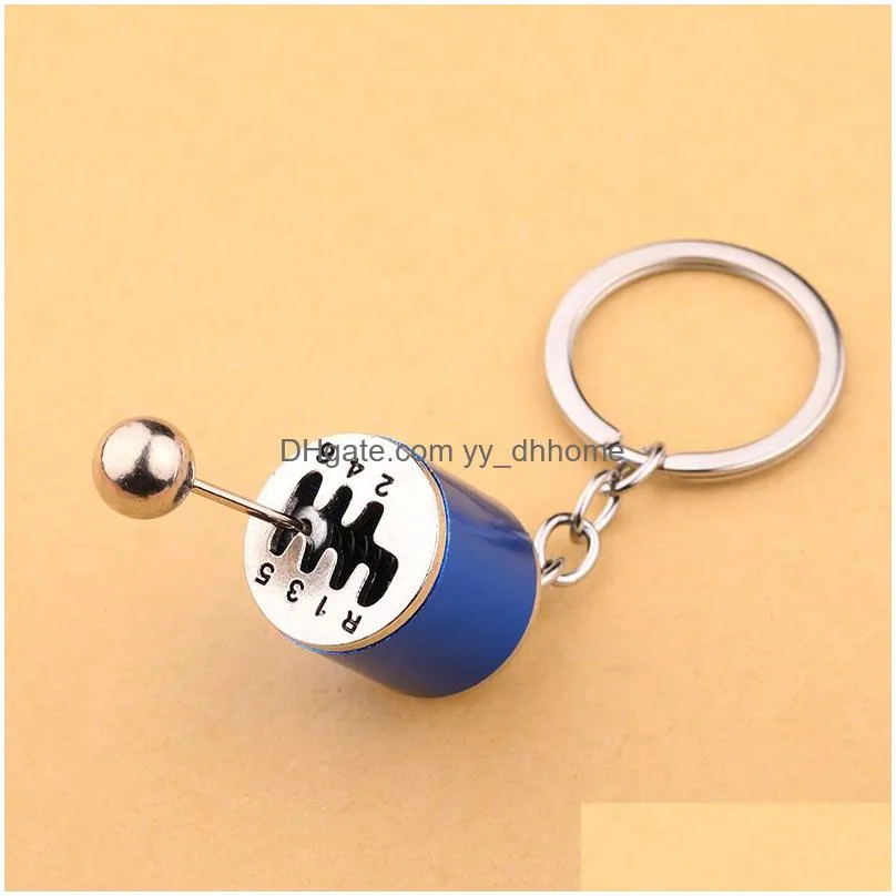 metal gear keychains car keychain pendant luggage decoration keyring key chain