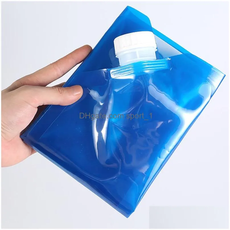 outdoor folding water bottle camping cycling portable water bag large capacity 5l/10l