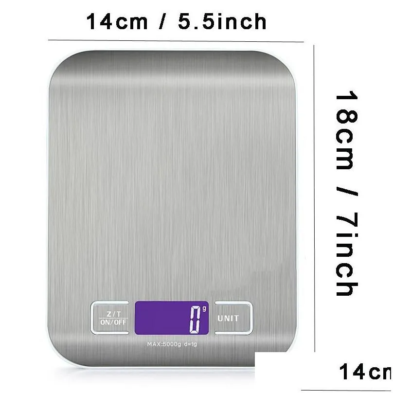 5000g/1g led electronic digital kitchen scales mini multifunction food stainless steel lcd precision jewelry scale weight balance