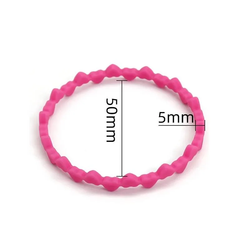 fashion silicone bracelet creative love adult and children party decoration bracelets christmas birthday gift