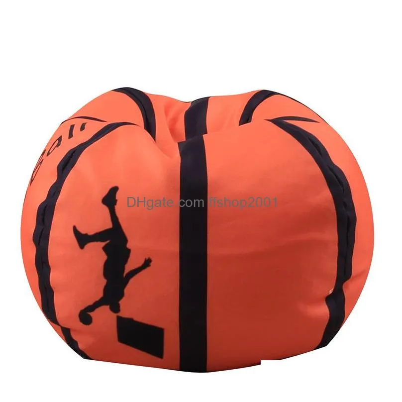 personalized sports ball storage bag party favor baseball football rugby basketball large capacity bean bag 18 inches