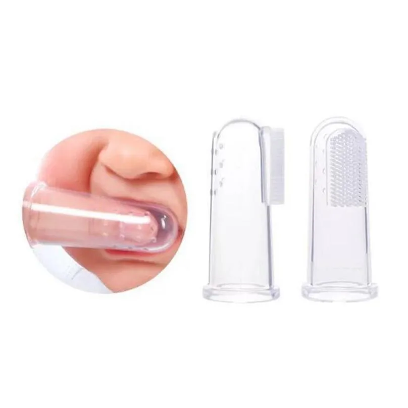 baby silicone toothbrush finger brush home party favor childrens teeth oral cleaning brushes portable travel supplies