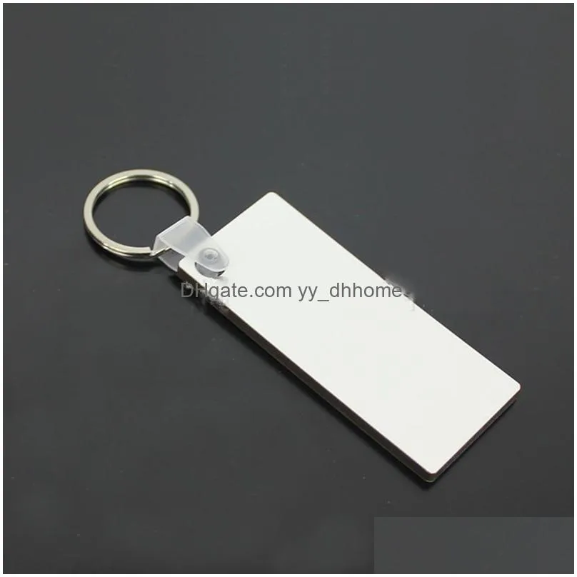 wooden sublimation blank keychain pendant heat transfer mdf personality key chain creative diy crafts gift keyring