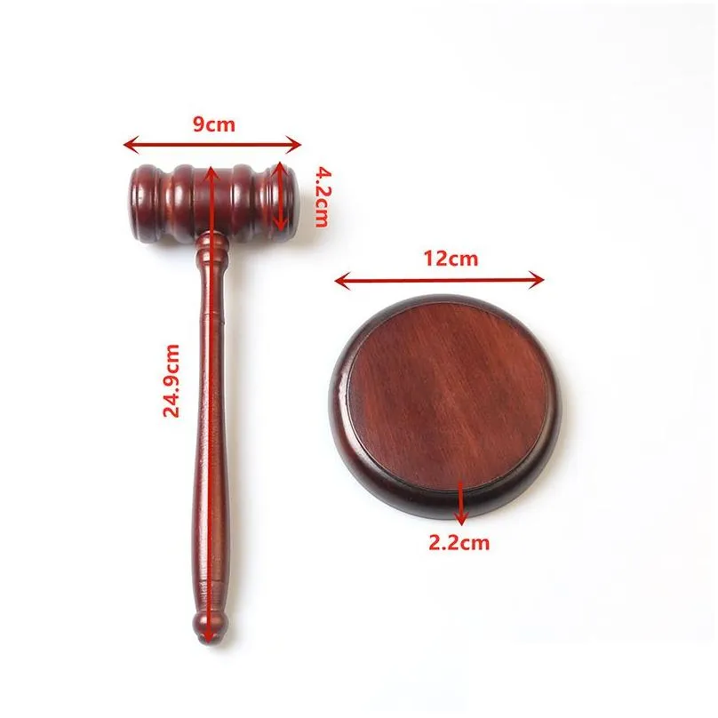 wooden auction hammer with base hand tools crafts wooden hammers creative court judge supplies