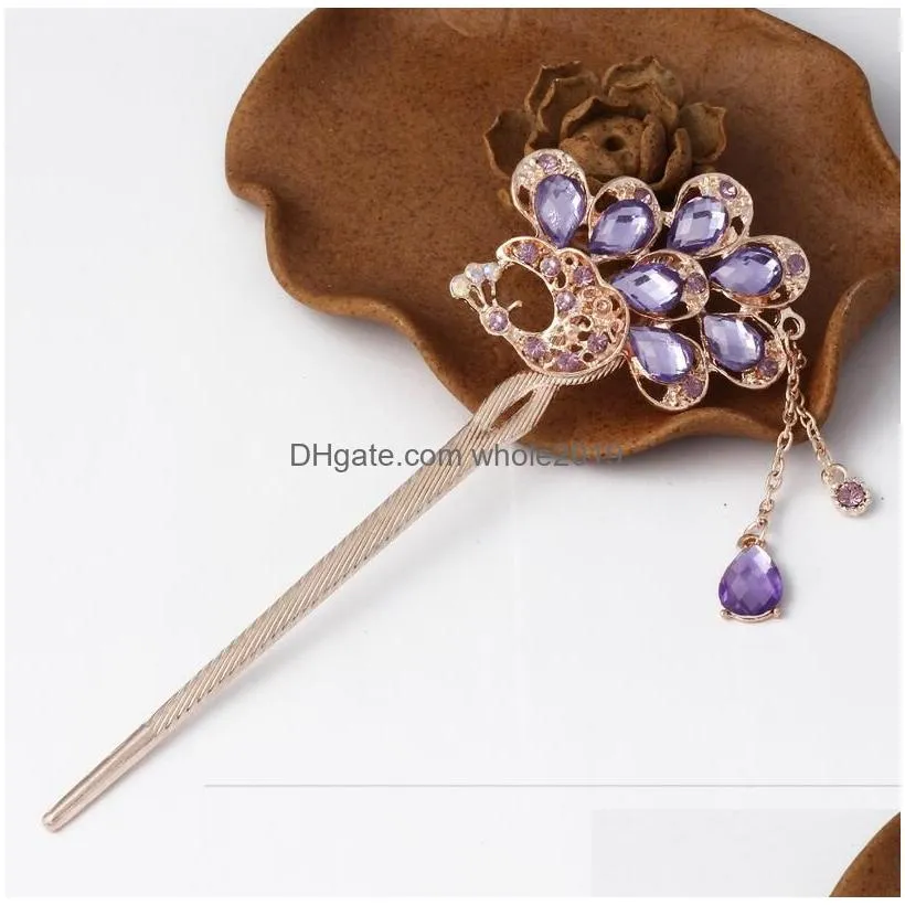 best gift hairpin classic retro style hairpin tassel step shake plate hair headdress fz013 mix order 20 pieces a lot