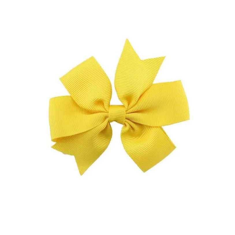 ribbed ribbon hair clips barrettes fishtail bow hairpin childrens headdress gsfj088 mix order