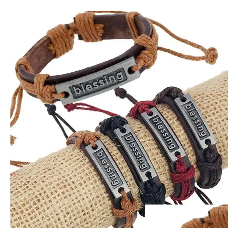 manufacturers direct european and american leather bracelet blessing new bracelet gsfb430 mix order 20 pieces a lot charm bracelets