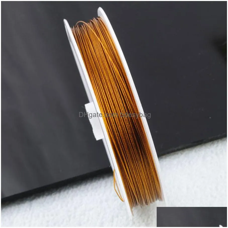 0.45mm steel wire fitting bead string cord finding 45m jewelry making accessories bh301