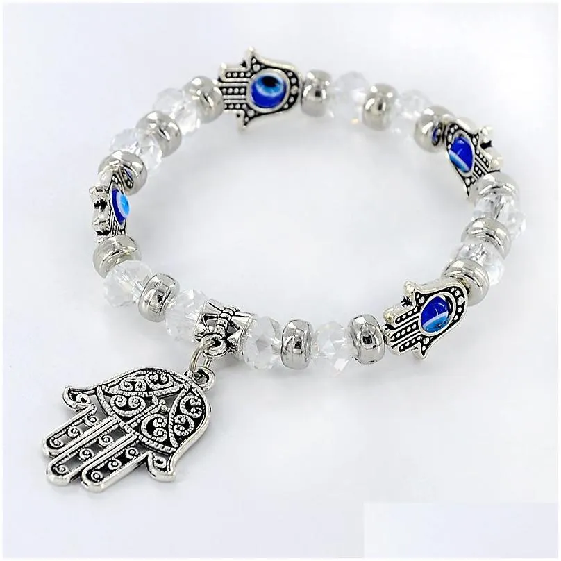 palm devils eyes beaded bracelet popular in europe and america gsfb358 mix order 20 pieces a lot charm bracelets