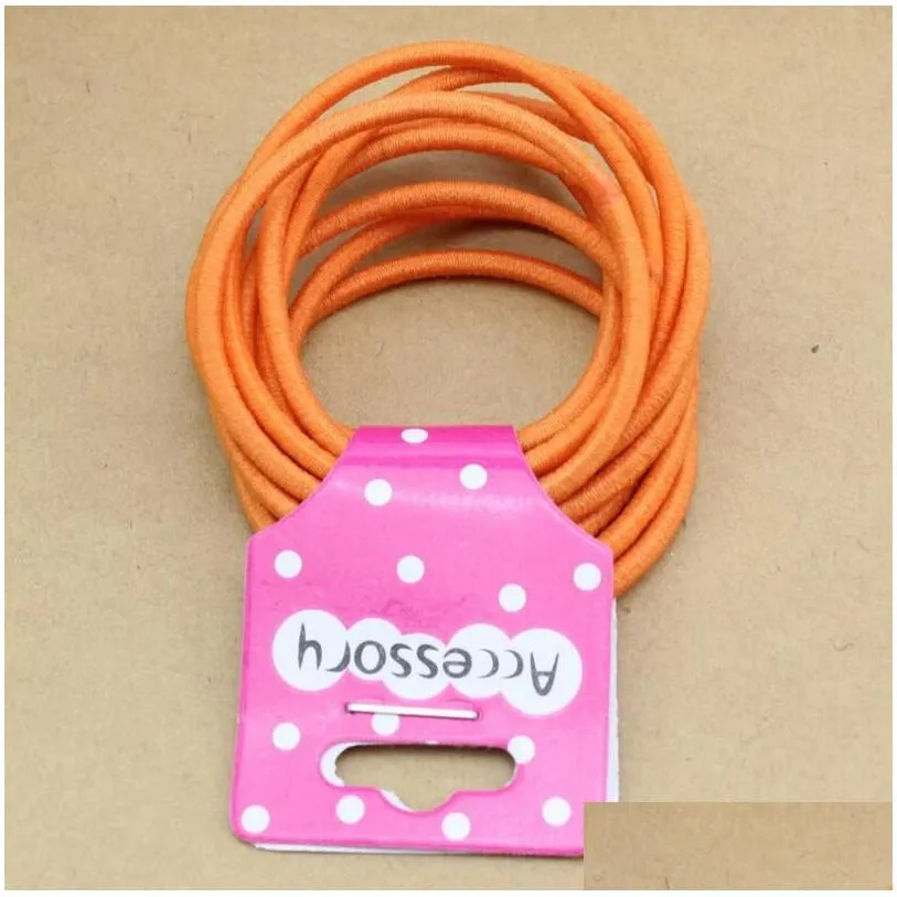 high elastic hair rope 10 pieces of baby rubber band per set gsfq069 basic tieup gift bands head accessories