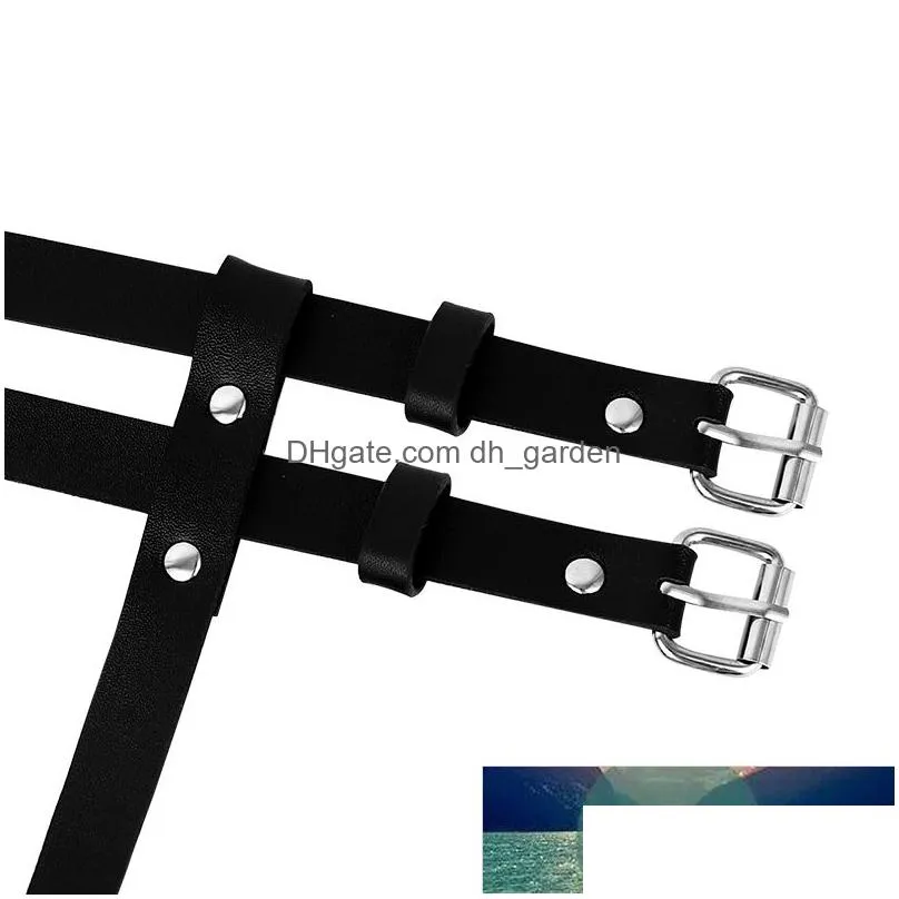 punk women y pu leather women body harness belt bondage sculpting harness waist belt straps belt for girl factory price expert design quality latest