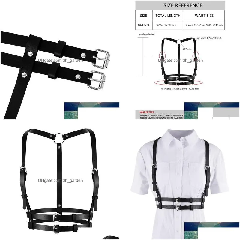 punk women y pu leather women body harness belt bondage sculpting harness waist belt straps belt for girl factory price expert design quality latest