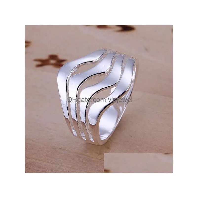high grade sterling silver plated rings 10 pieces mixed style fashion 925 silver ring gtr4 factory direct sale